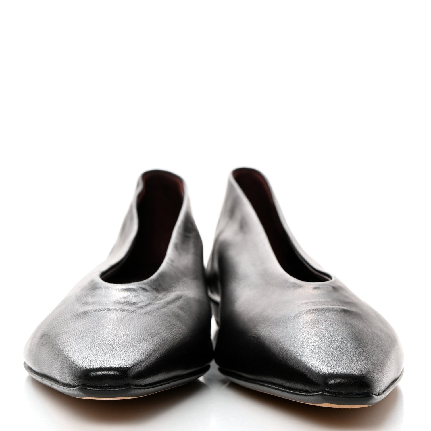 Bottega Veneta Nappa Almond Flats 36 Black 2 of 8
