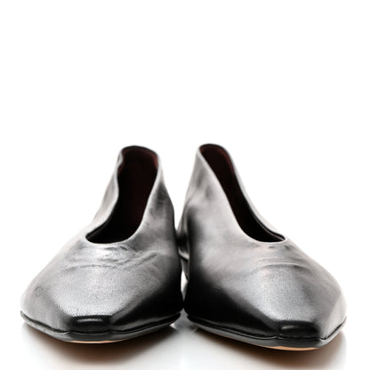 Bottega Veneta Nappa Almond Flats 36 Black 2 of 8