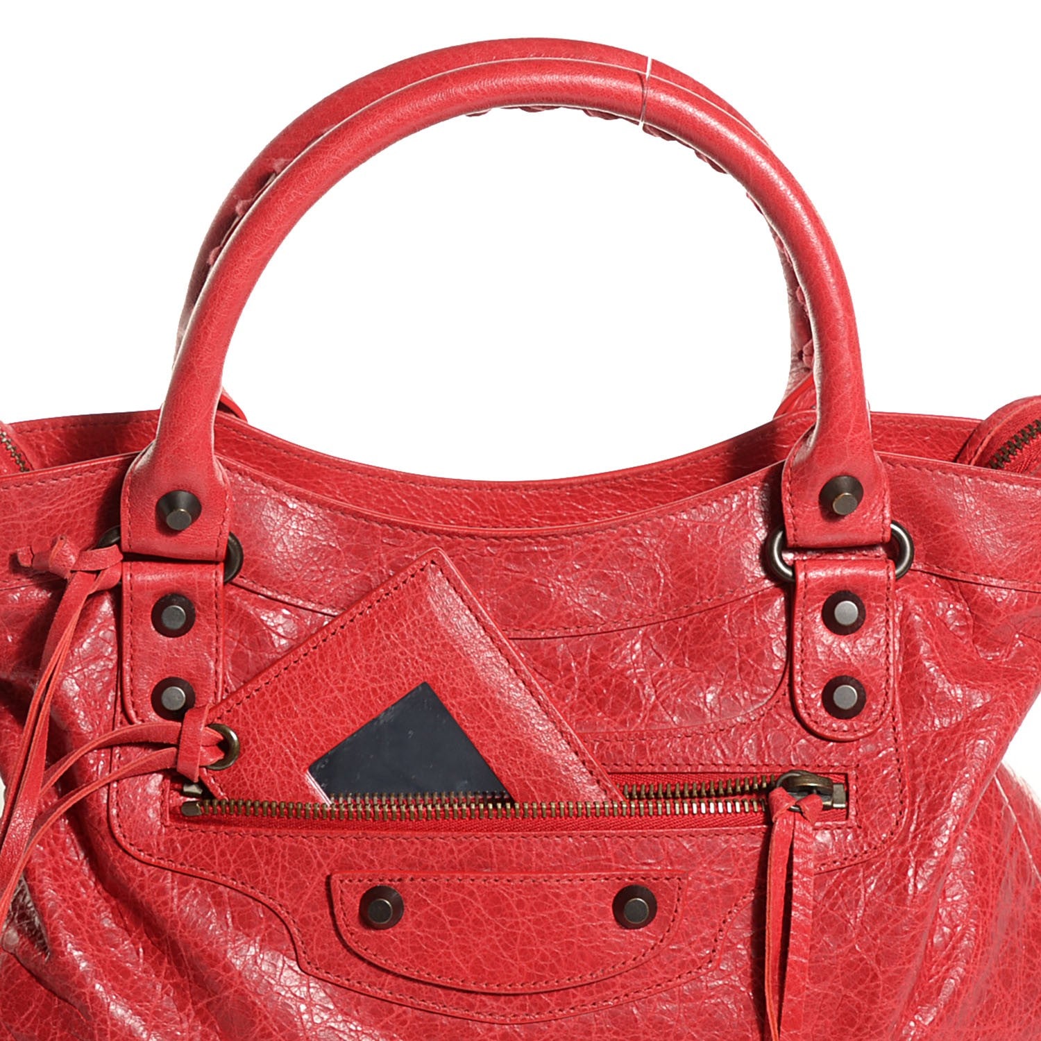 Balenciaga Agneau Classic Hardware Town Rouge Cardinal 9 of 13