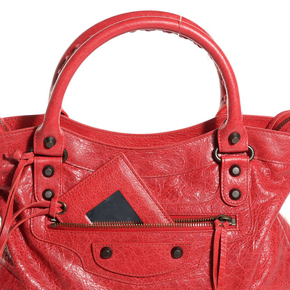 Balenciaga Agneau Classic Hardware Town Rouge Cardinal 9 of 13