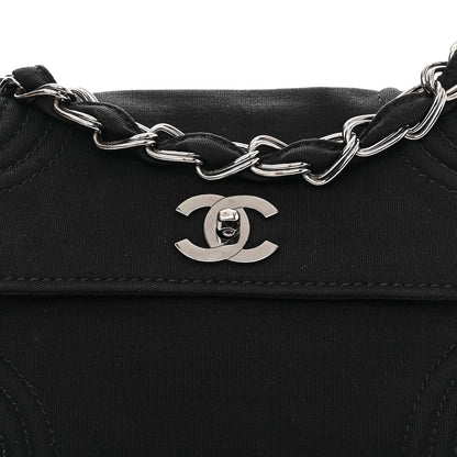 Chanel Jersey Quilted Single Flap Black 8 of 13