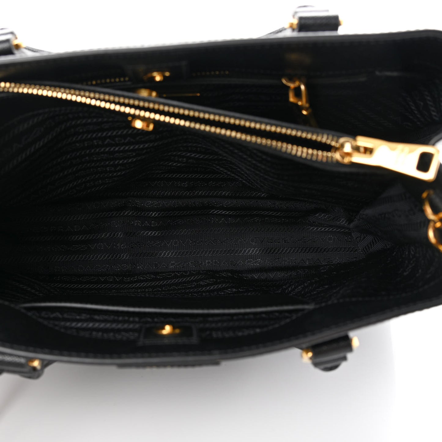 Saffiano Lux Medium Tote Black