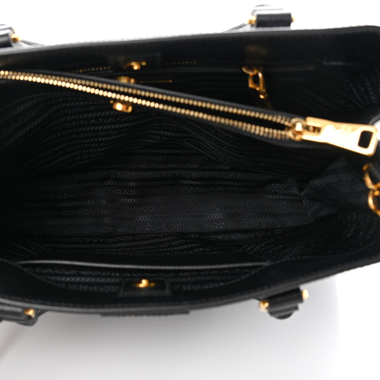 Prada Saffiano Lux Medium Tote Black 6 of 15