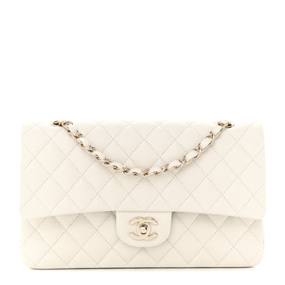 Chanel Caviar Quilted Medium Double Flap White 1 of 13