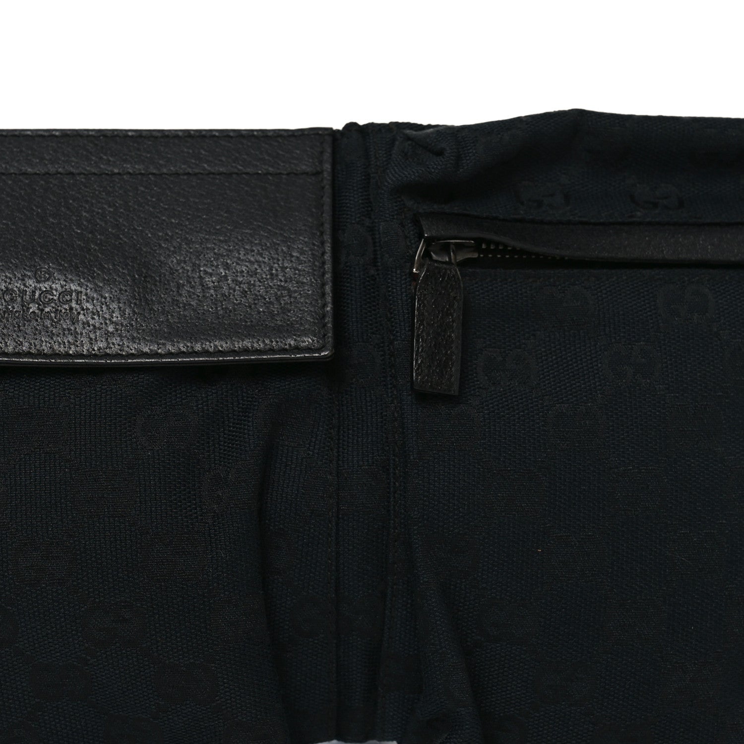 Gucci GG Monogram Double Pocket Belt Bag Black 7 of 9
