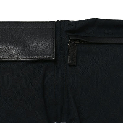 Gucci GG Monogram Double Pocket Belt Bag Black 7 of 9
