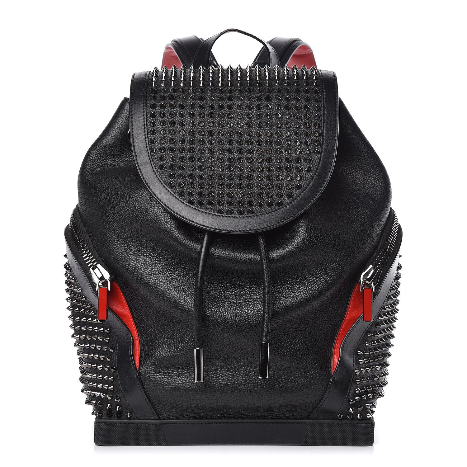 Christian Louboutin Calfskin Spiked Explorafunk Backpack Black 1 of 16