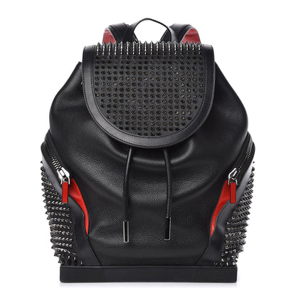 Christian Louboutin Calfskin Spiked Explorafunk Backpack Black 1 of 16