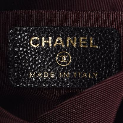 Chanel Caviar Quilted Cosmetic Case Black 9 of 12