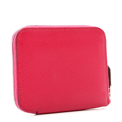 Hermes Epsom Silk'In Compact Wallet Framboise Nata 3 of 8