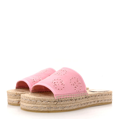 Gucci Canvas Interlocking G Damita Espadrille Sandals 42 Wild Rose 4 of 12