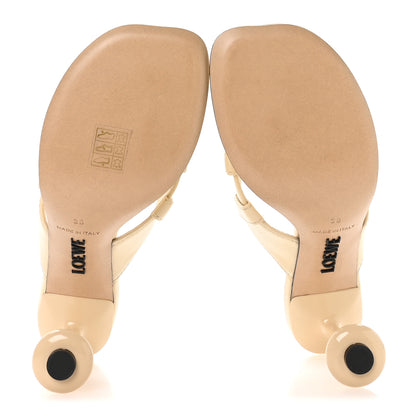 Loewe Goatskin Toy Panta Sandals 38 Oat Milk 6 of 9
