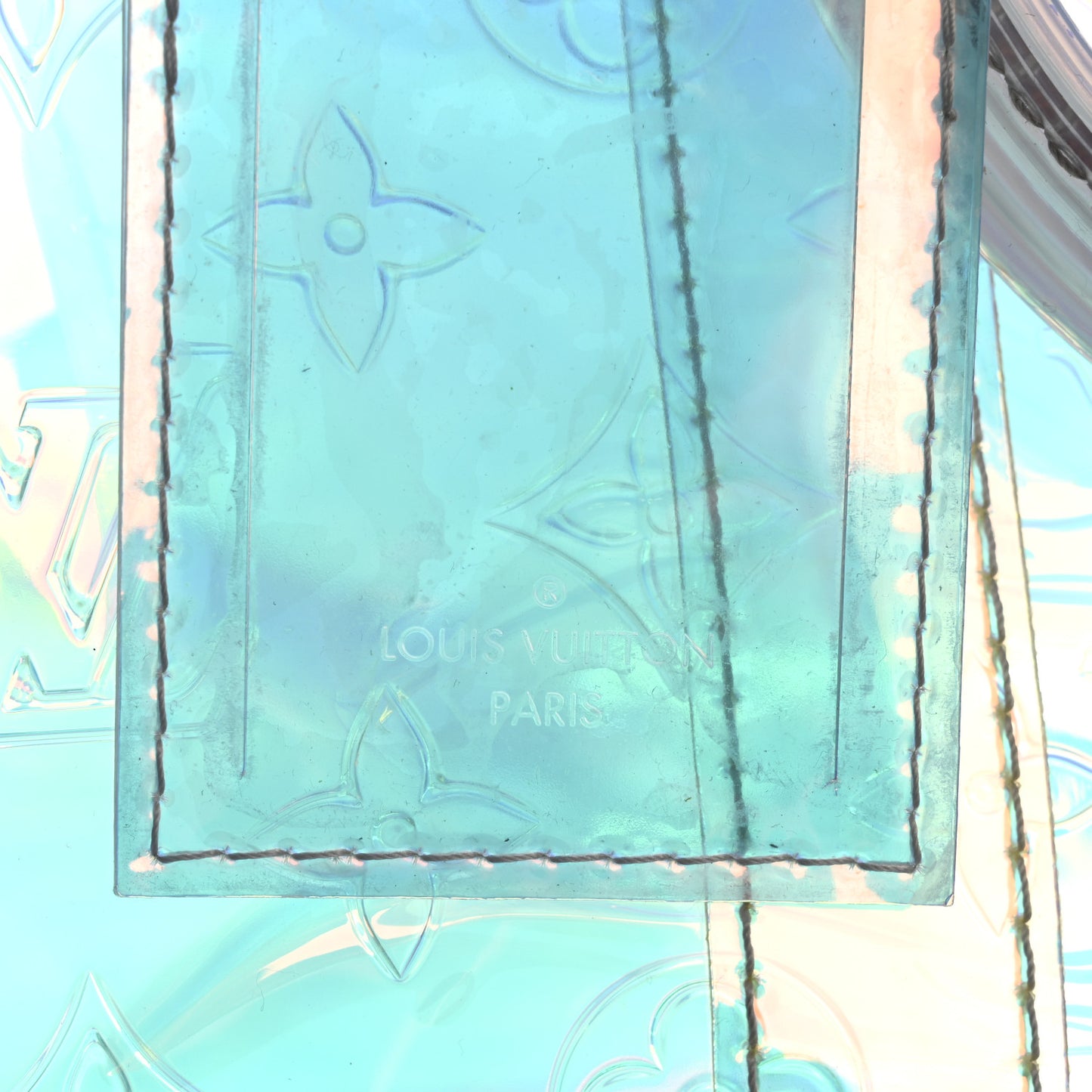PVC Monogram Keepall Bandouliere 50 Iridescent Prism