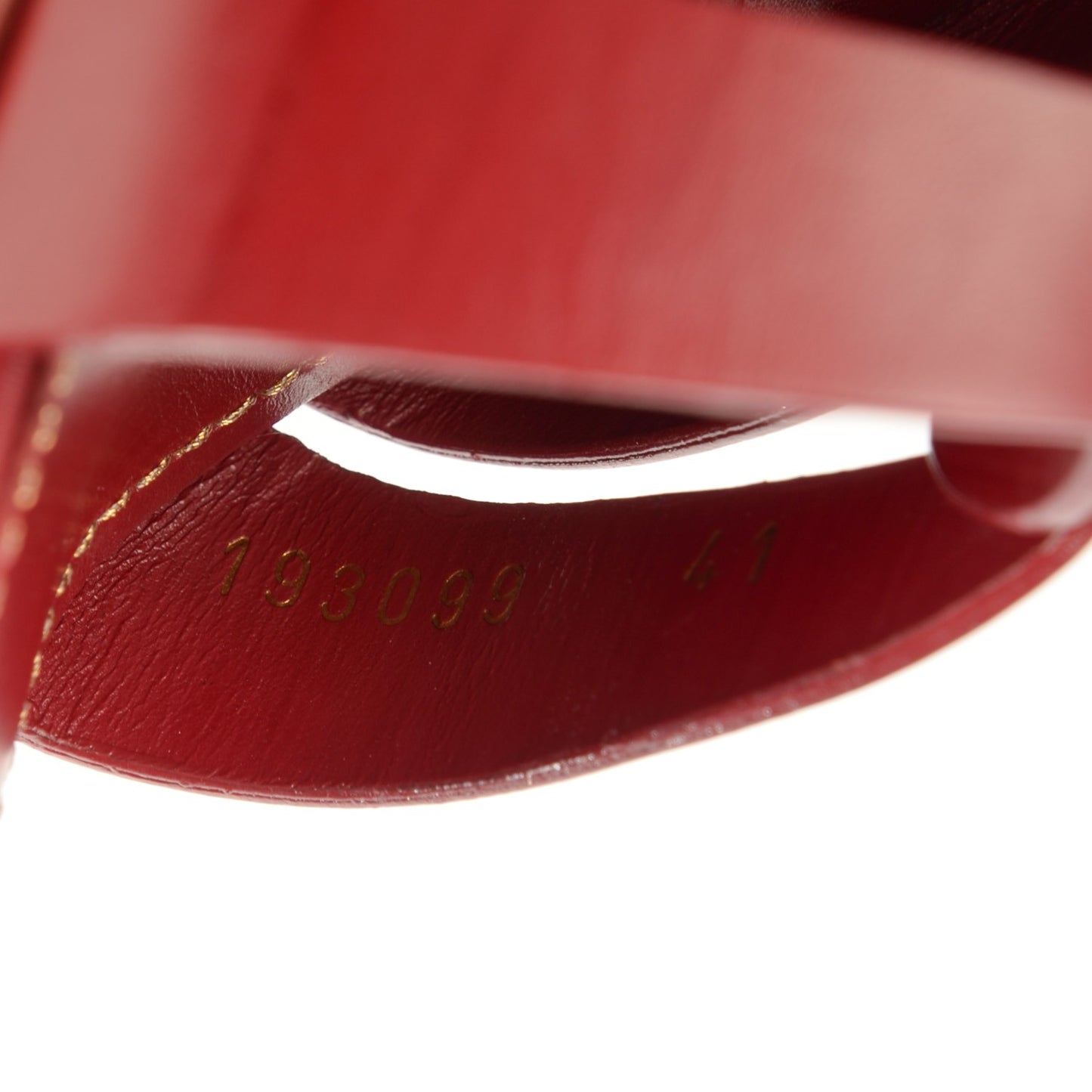 Leather Tribute 75 Platform Sandals 41 Cuoio Paint Deep Red