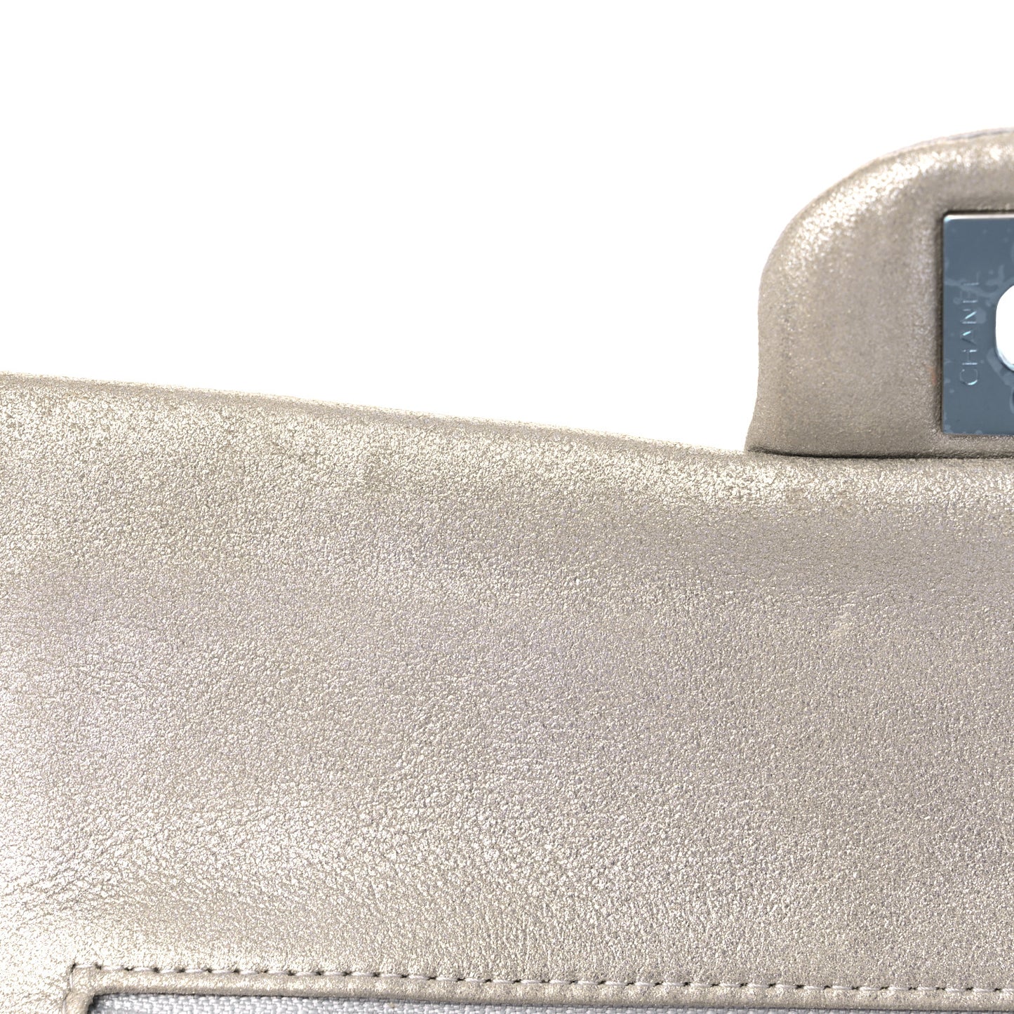 Sequin CC Small Double Flap Silver