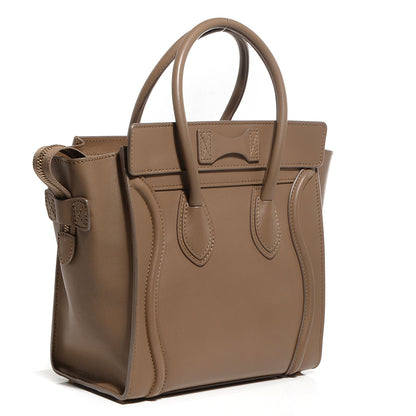 Celine Smooth Calfskin Micro Luggage Camel 3 of 9