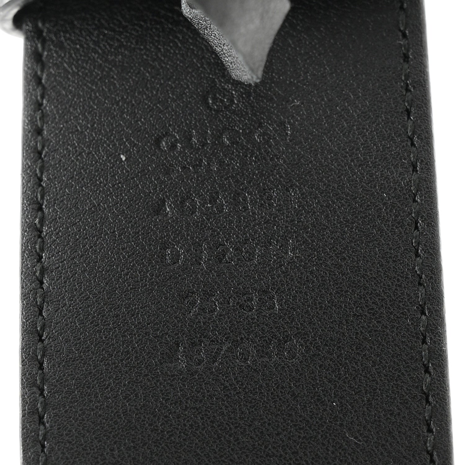 Gucci Textured Calfskin Double G 40mm Belt 95 38 Black 3 of 6