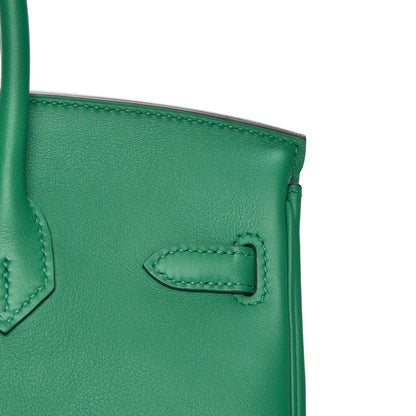 Hermes Swift Birkin 25 Vert Vertigo 9 of 35