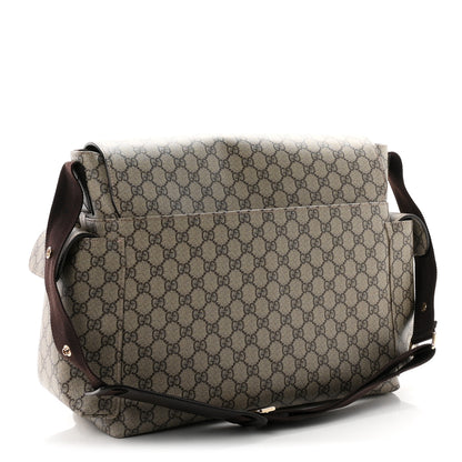 Gucci GG Plus Monogram Messenger Diaper Bag Dark Brown 4 of 11