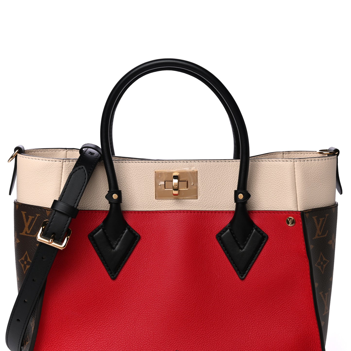 Calfskin Monogram On My Side Pirate Red