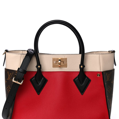 Louis Vuitton Calfskin Monogram On My Side Pirate Red 10 of 12