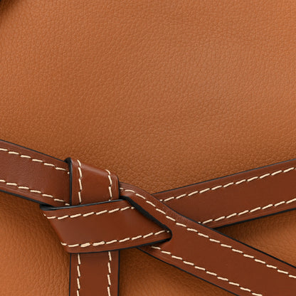 Loewe Grained Calfskin Small Gate Crossbody Bag Caramel Pecan 8 of 11