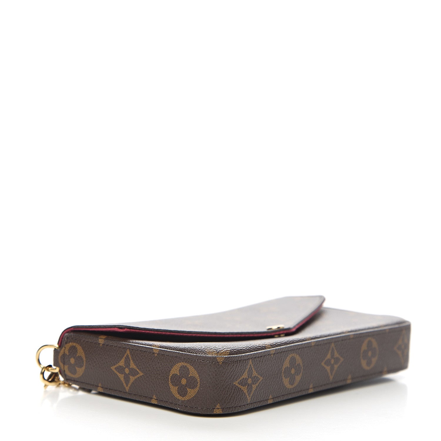 Louis Vuitton Monogram Pochette Felicie Chain Wallet Fuchsia 3 of 7