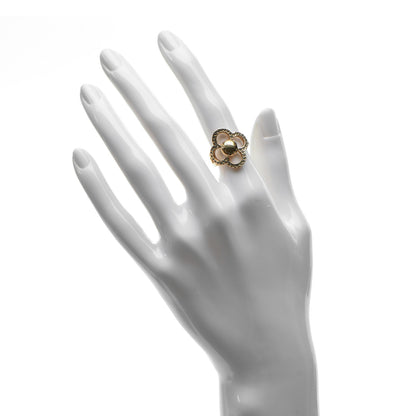 Louis Vuitton Strass Encrusted Flower Power Ring M 2 of 5