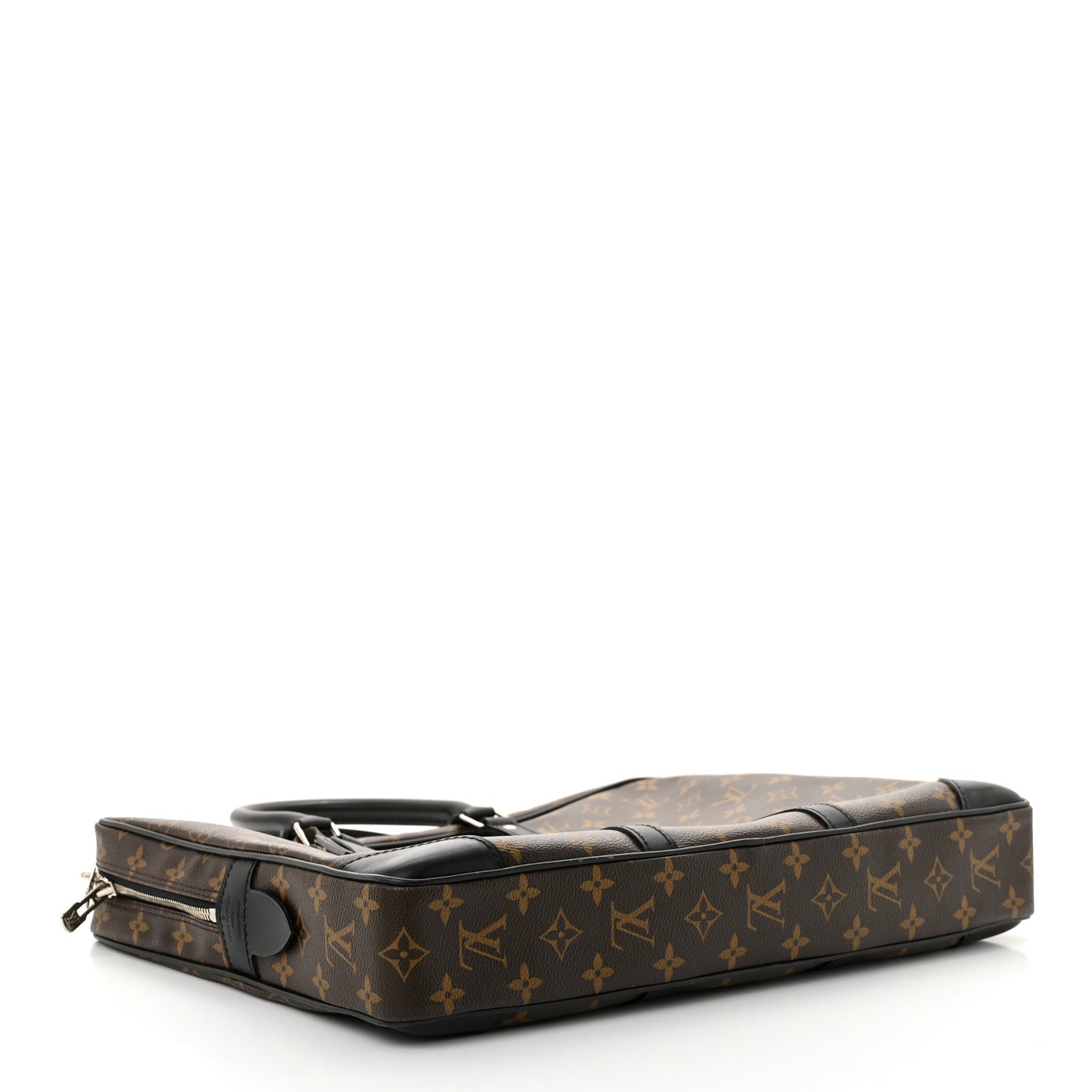 Monogram Macassar Porte Documents Voyage Soft Briefcase