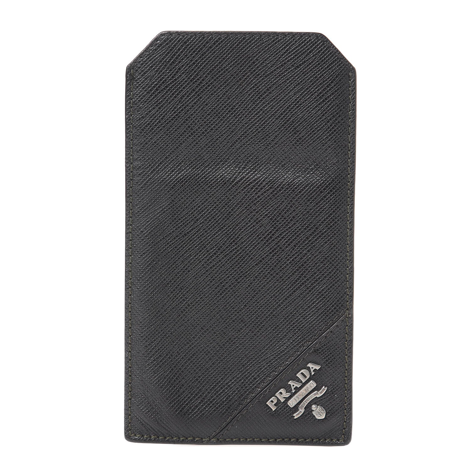Prada Saffiano Phone Holder Black 1 of 6
