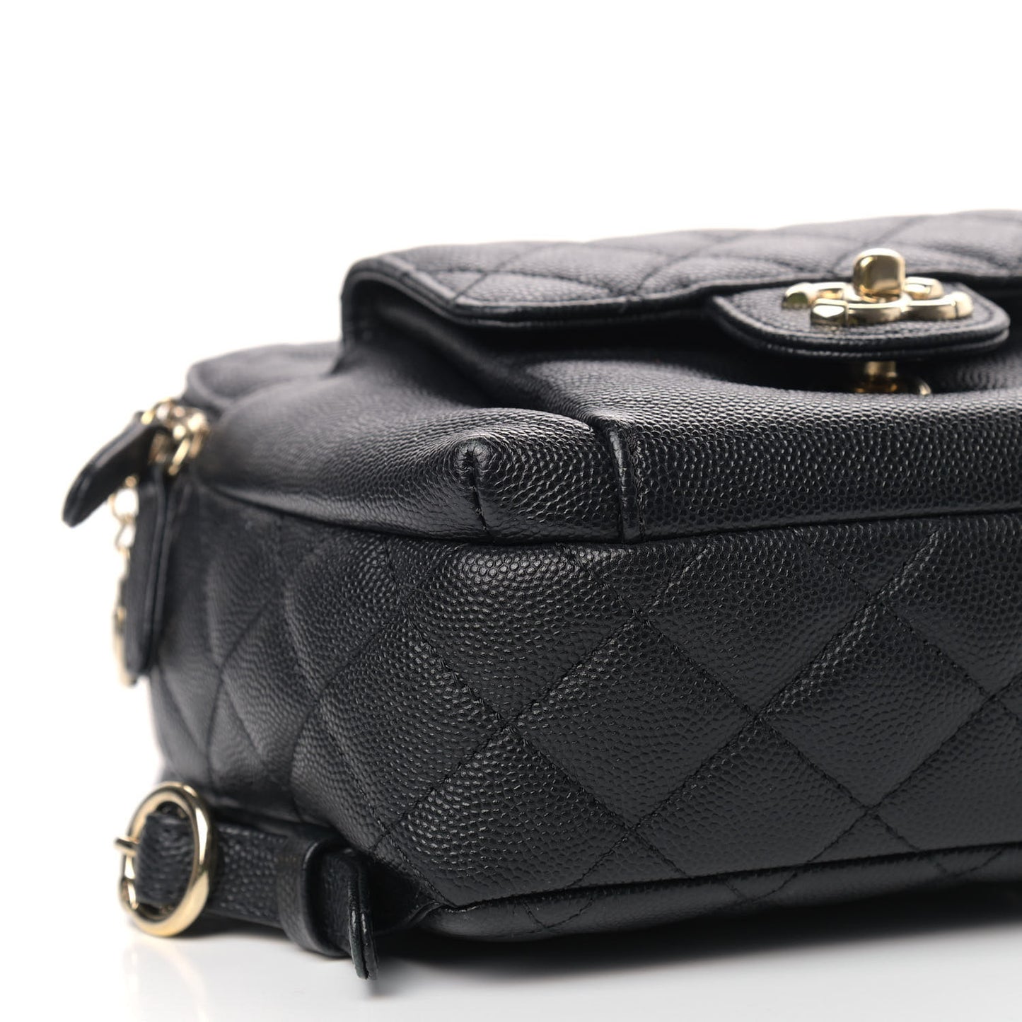 Caviar Quilted Small CC Day Backpack Black