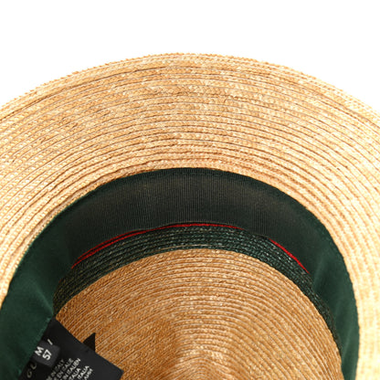Gucci Abaca Straw Web Fedora Hat M 9 of 9