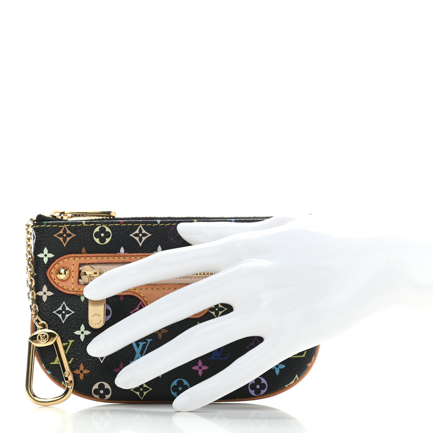 Monogram Multicolor Pochette Plate MM Black