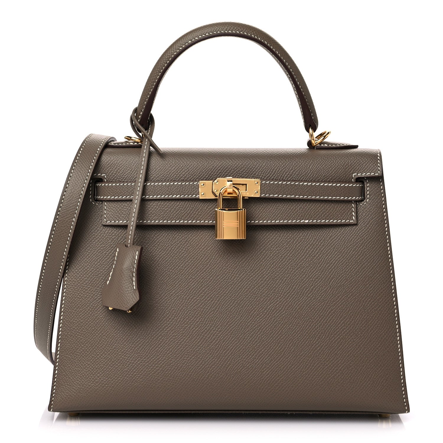 Hermes Epsom Kelly Sellier 25 Etoupe 1 of 10
