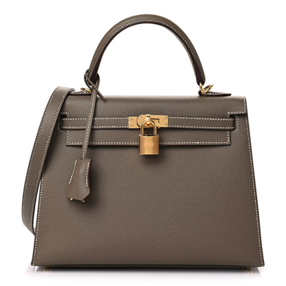 Hermes Epsom Kelly Sellier 25 Etoupe 1 of 10