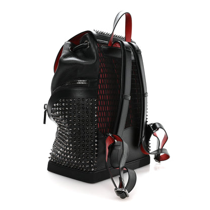 Christian Louboutin Calfskin Spiked Explorafunk Backpack Black 3 of 10