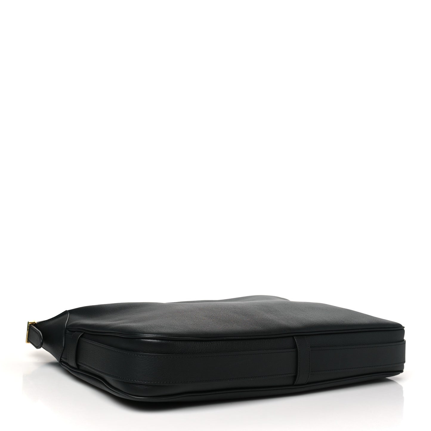 Supple Calfskin Large Romy Shoulder Bag Black