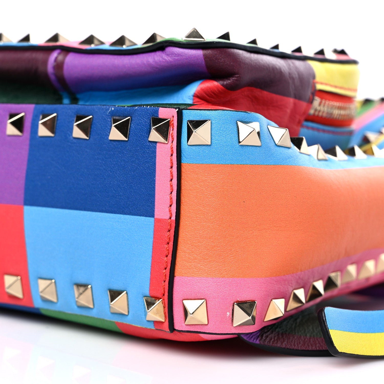 Valentino Garavani Calfskin 1973 Mini Rockstud Backpack Multicolor 8 of 12