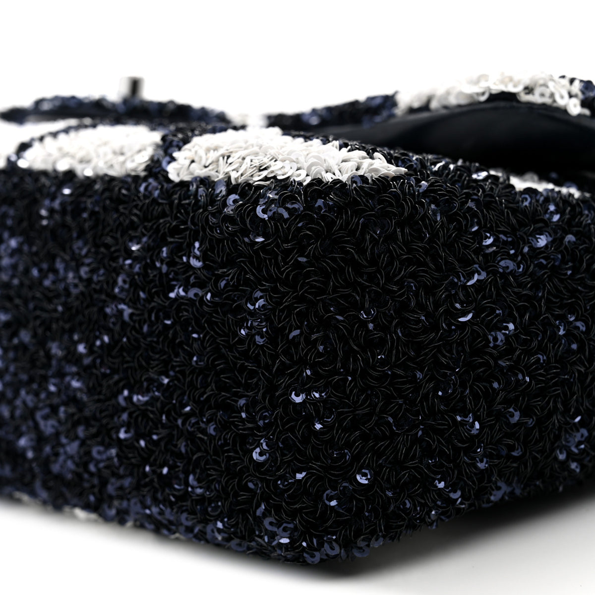 Sequin Medium Flap Blue White
