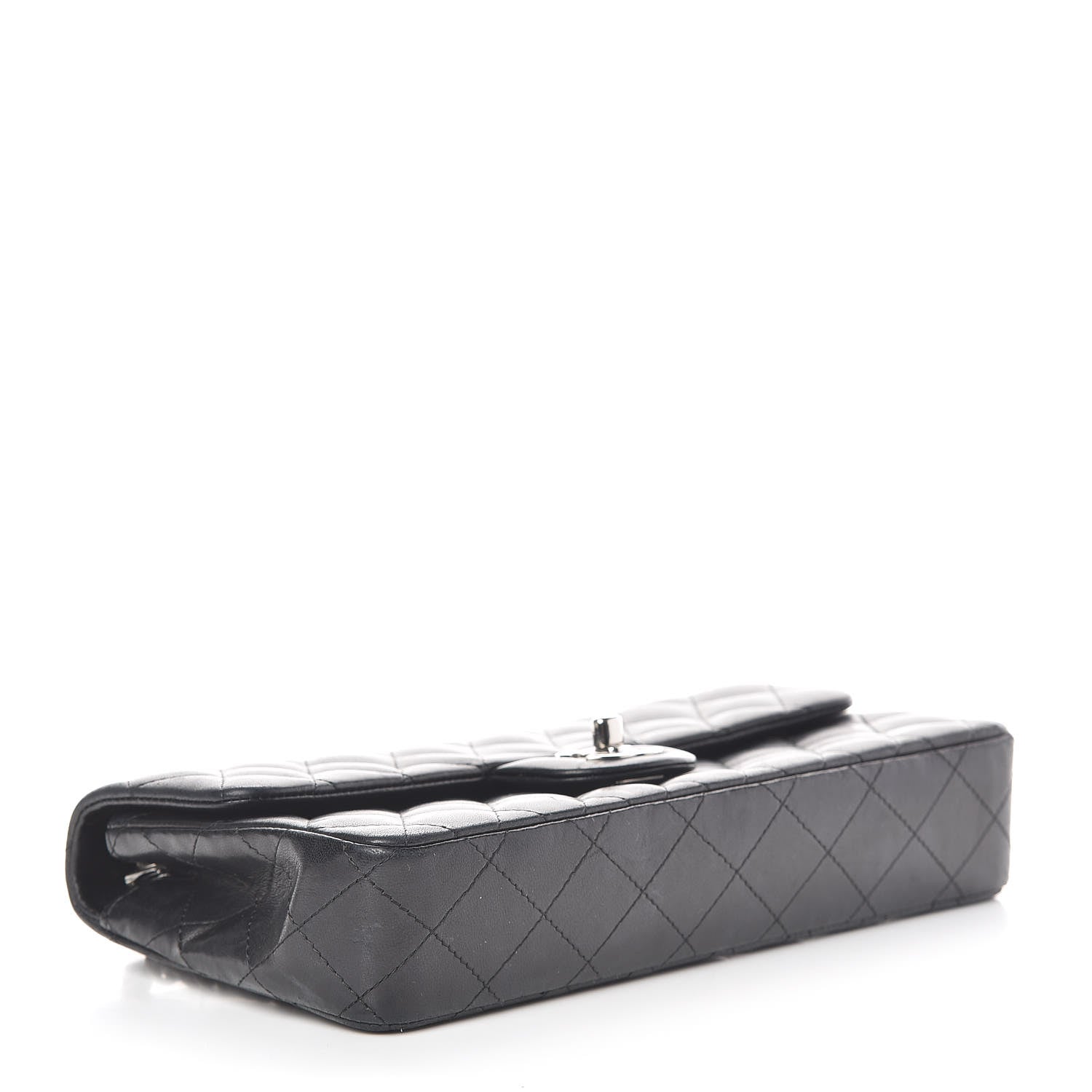 Chanel Lambskin Quilted East West Flap Black 4 of 17