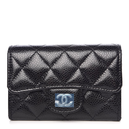 Chanel Caviar Quilted Flap Card Holder Black 1 of 9