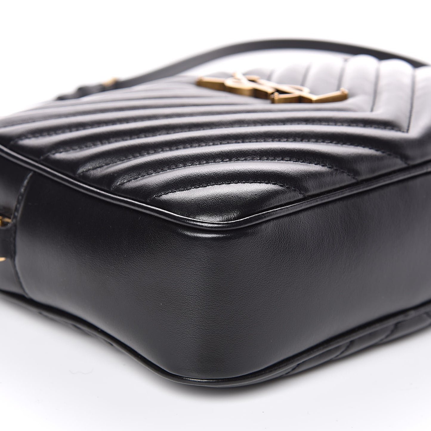 Calfskin Matelasse Monogram Lou Camera Bag Black