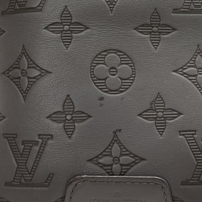 Louis Vuitton Calfskin Monogram Shadow Discovery Bumbag PM Gray 11 of 13
