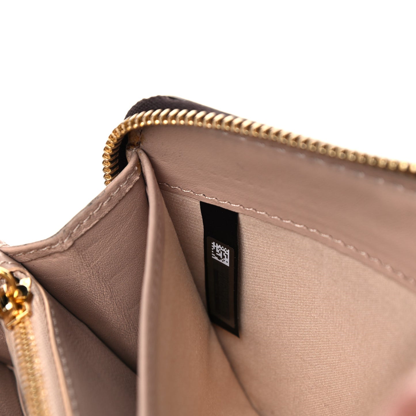 Calfskin Marcie Long Zip Around Wallet Black Raisin
