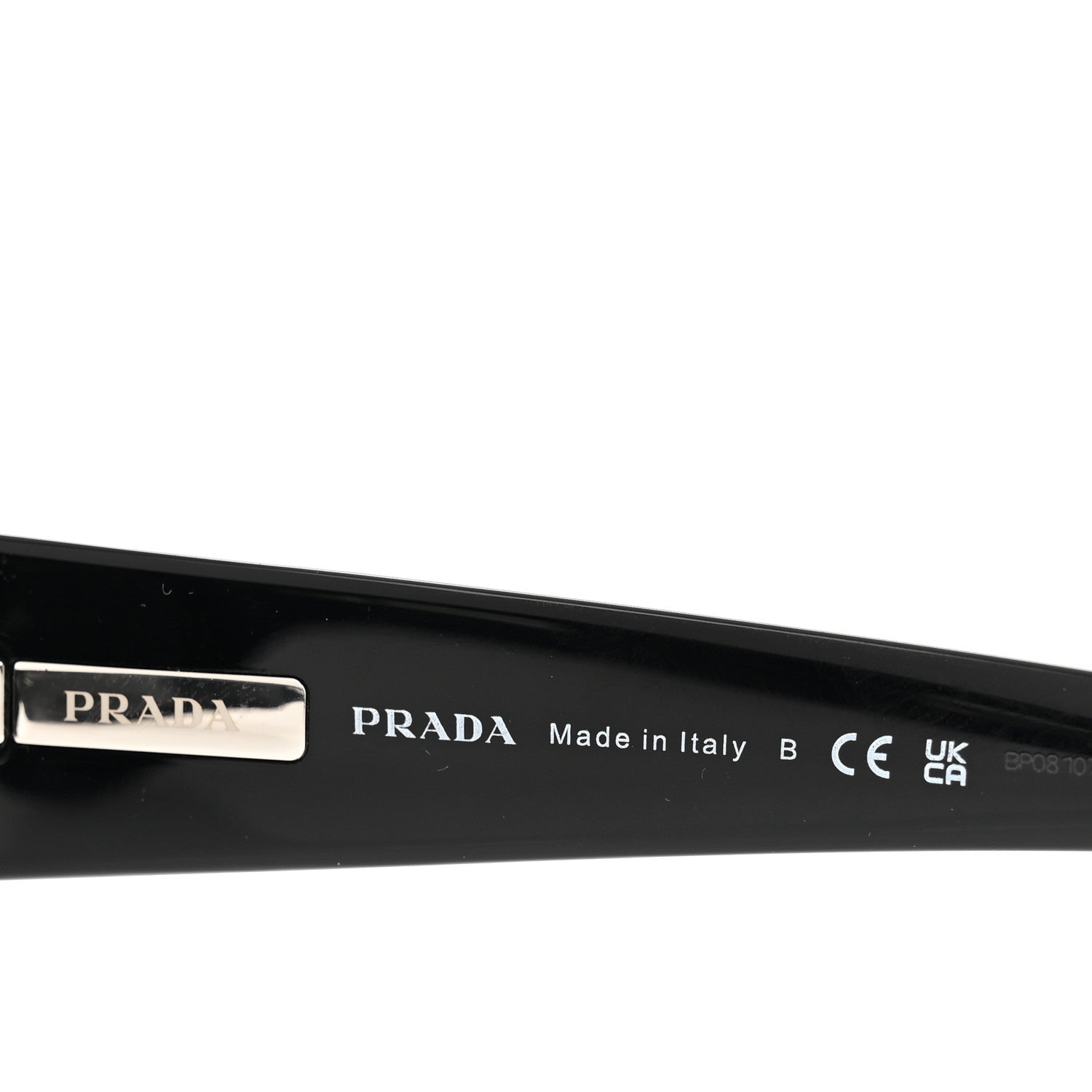Prada Acetate Sunglasses SPR 20W Black 5 of 7