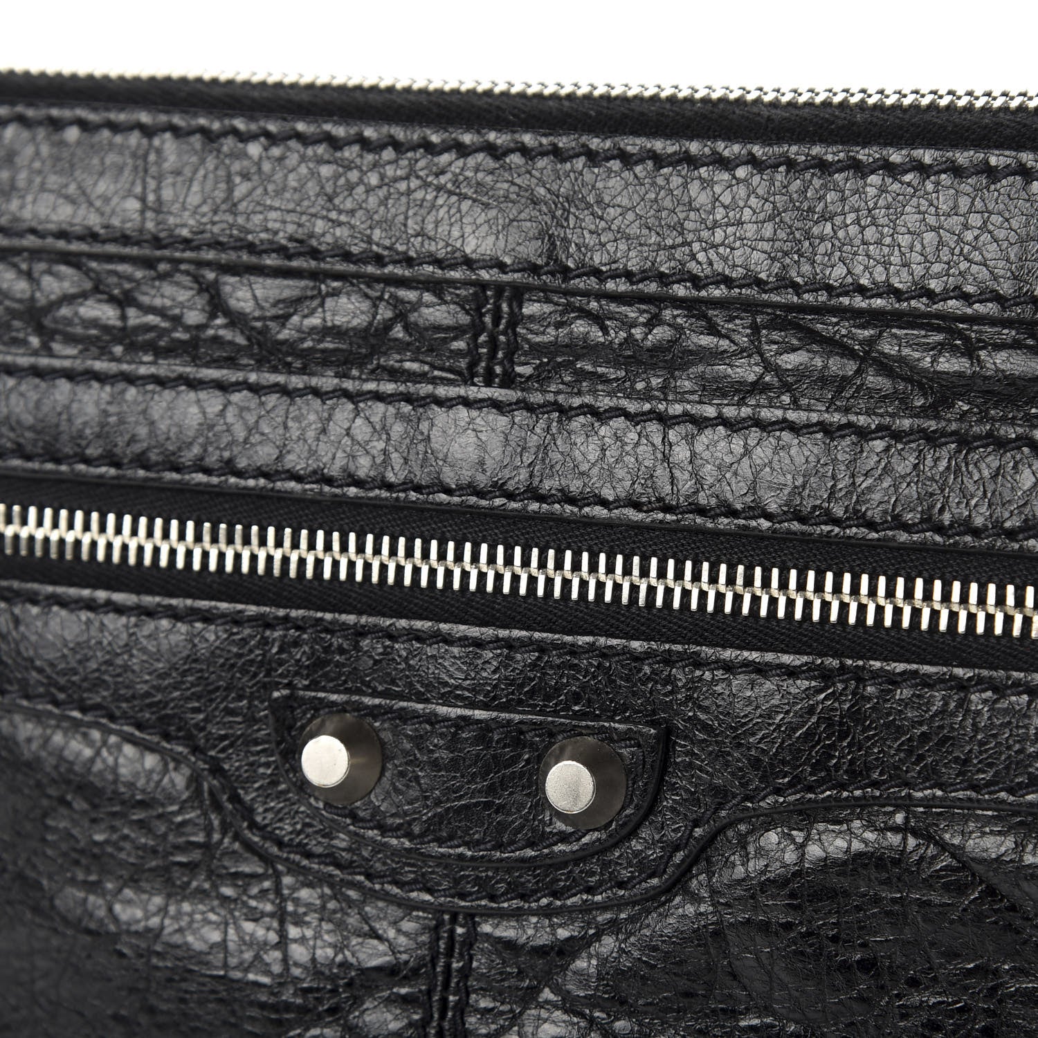 Balenciaga Agneau Arena Classic Hardware Medium Clip Black 8 of 8