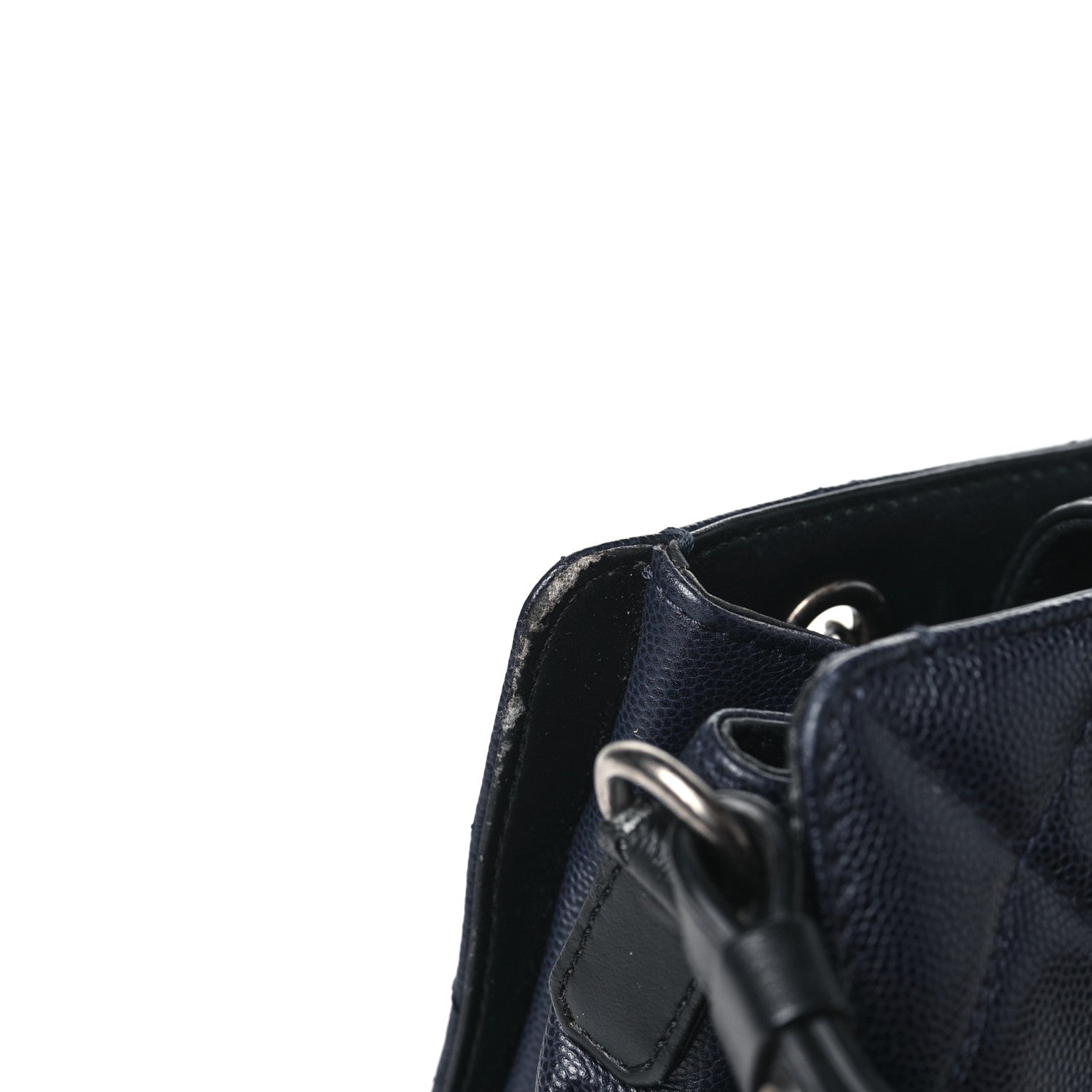 Chanel Caviar Quilted Small CC Bucket Bag Navy 14 of 14