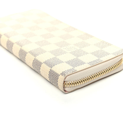 Louis Vuitton Damier Azur Clemence Wallet Rose Ballerine 8 of 9