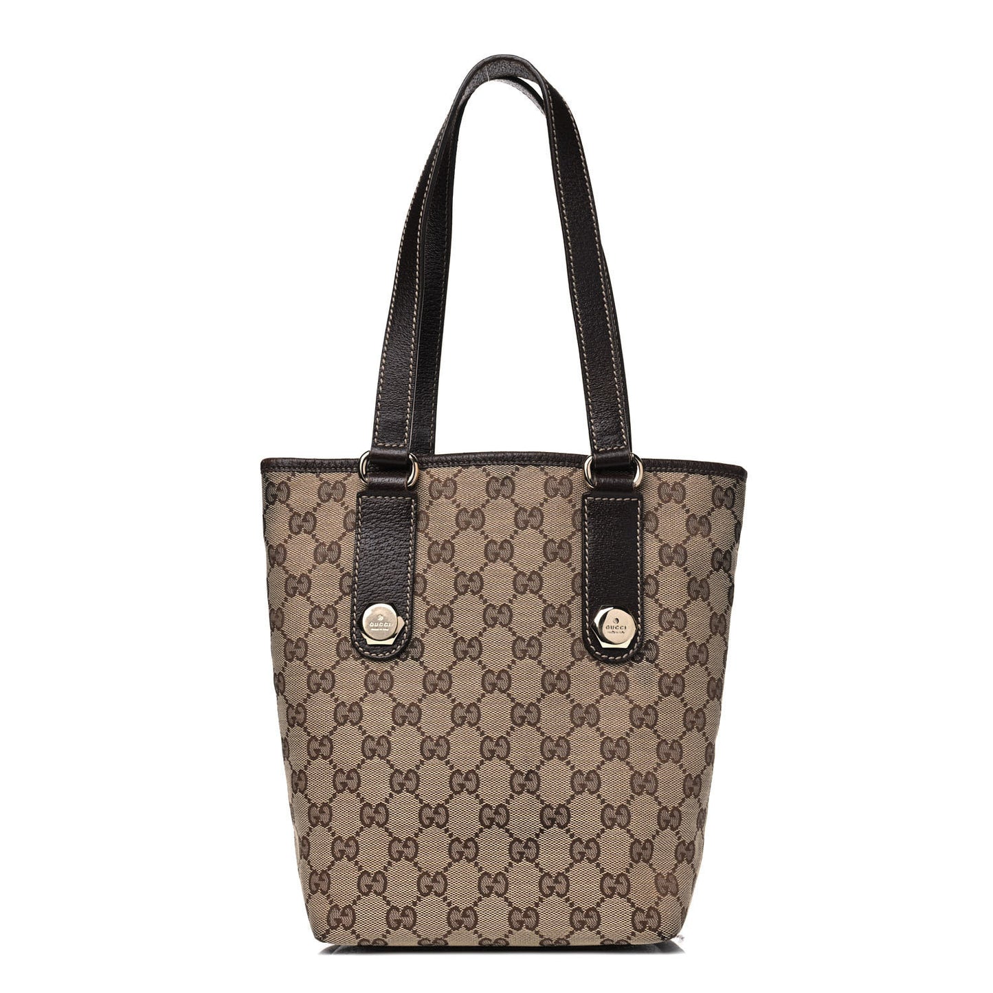 Monogram Small Charmy Tote Dark Brown