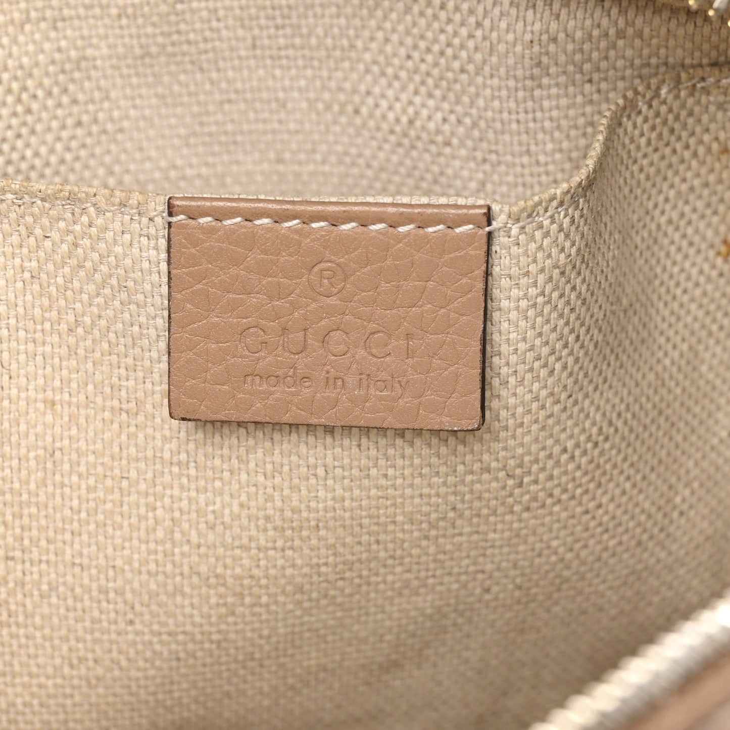 Pebbled Calfskin Small Soho Disco Bag Camelia